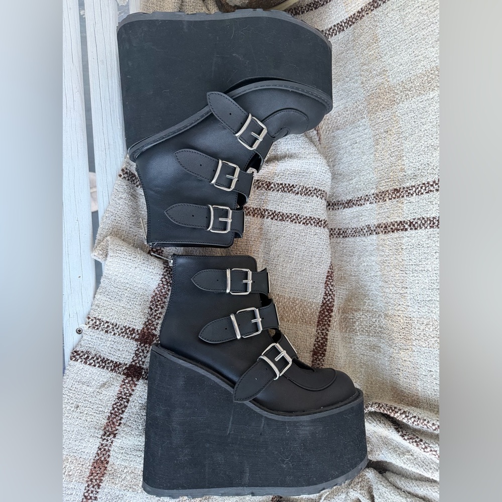 Demonia Swing-105 Black Platform Boot - image 8